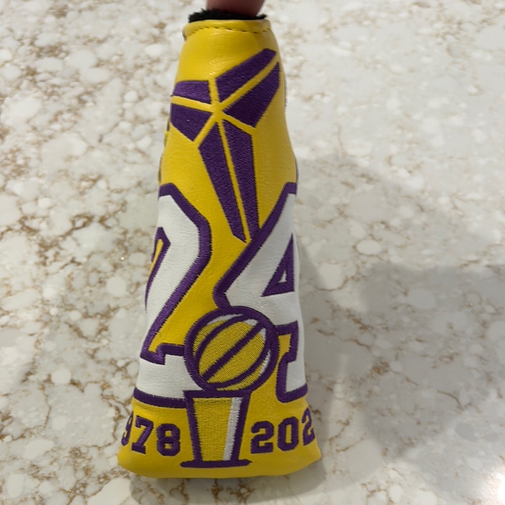 Kobe Bryant edition Golf Purple and Yellow Golf Putter Cover - Picture 2 of 6
